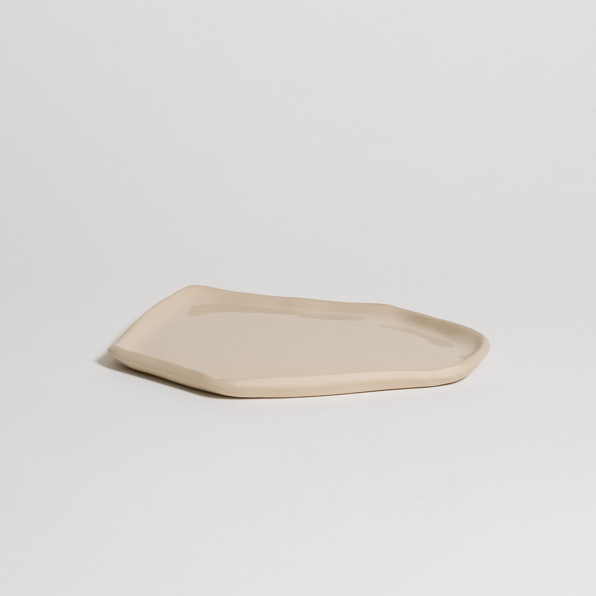 手工制作托盘 - 奶油色