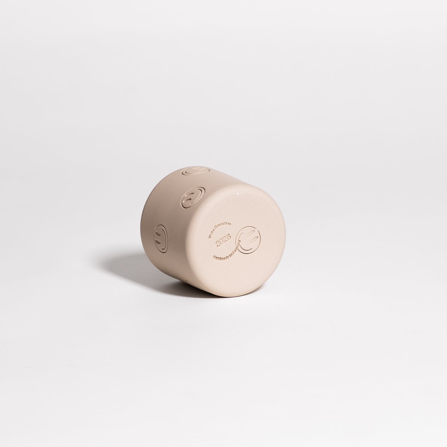 Kaffeebecher - Smiley Creme