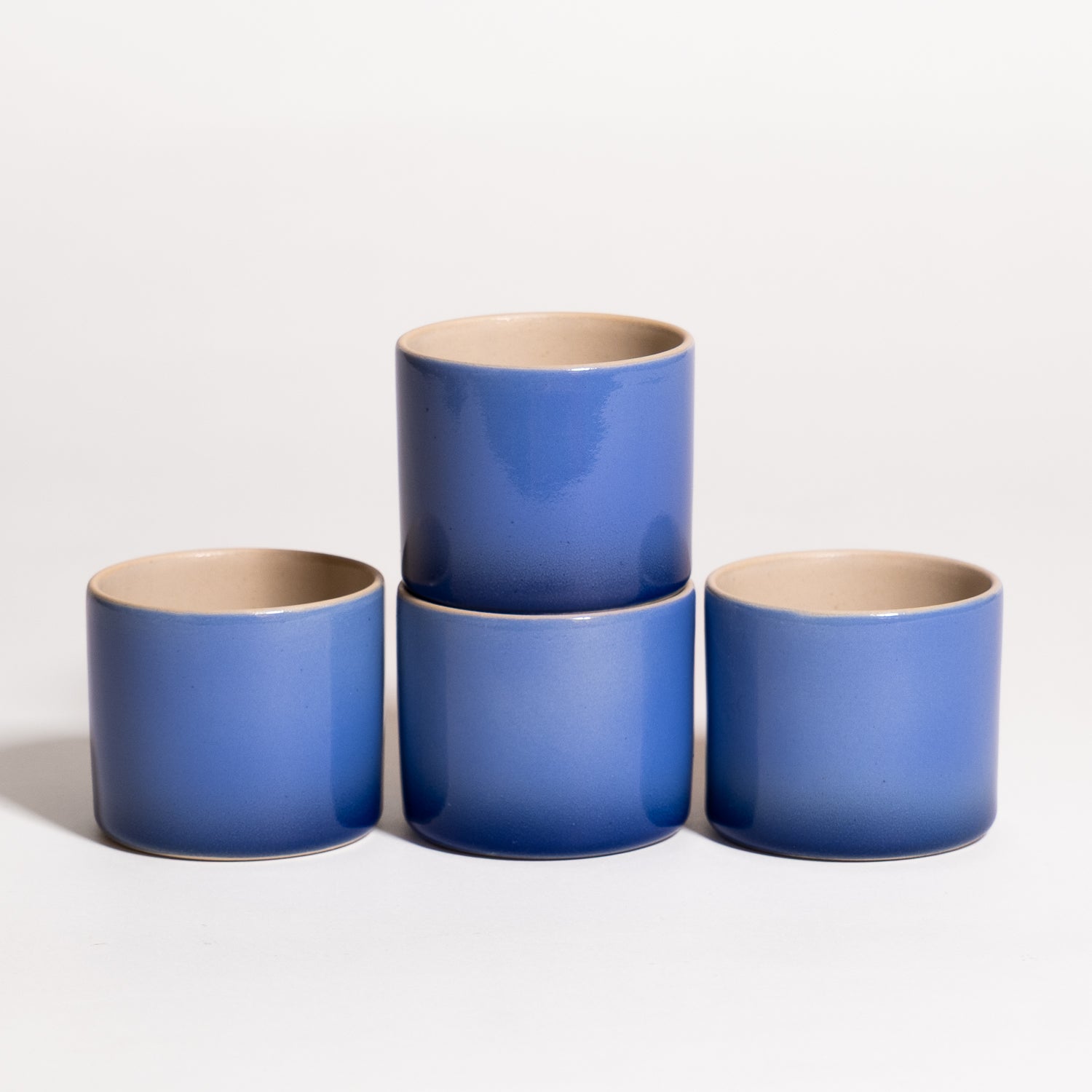 Set of 4 - Coffee Cup - Blue Gradient