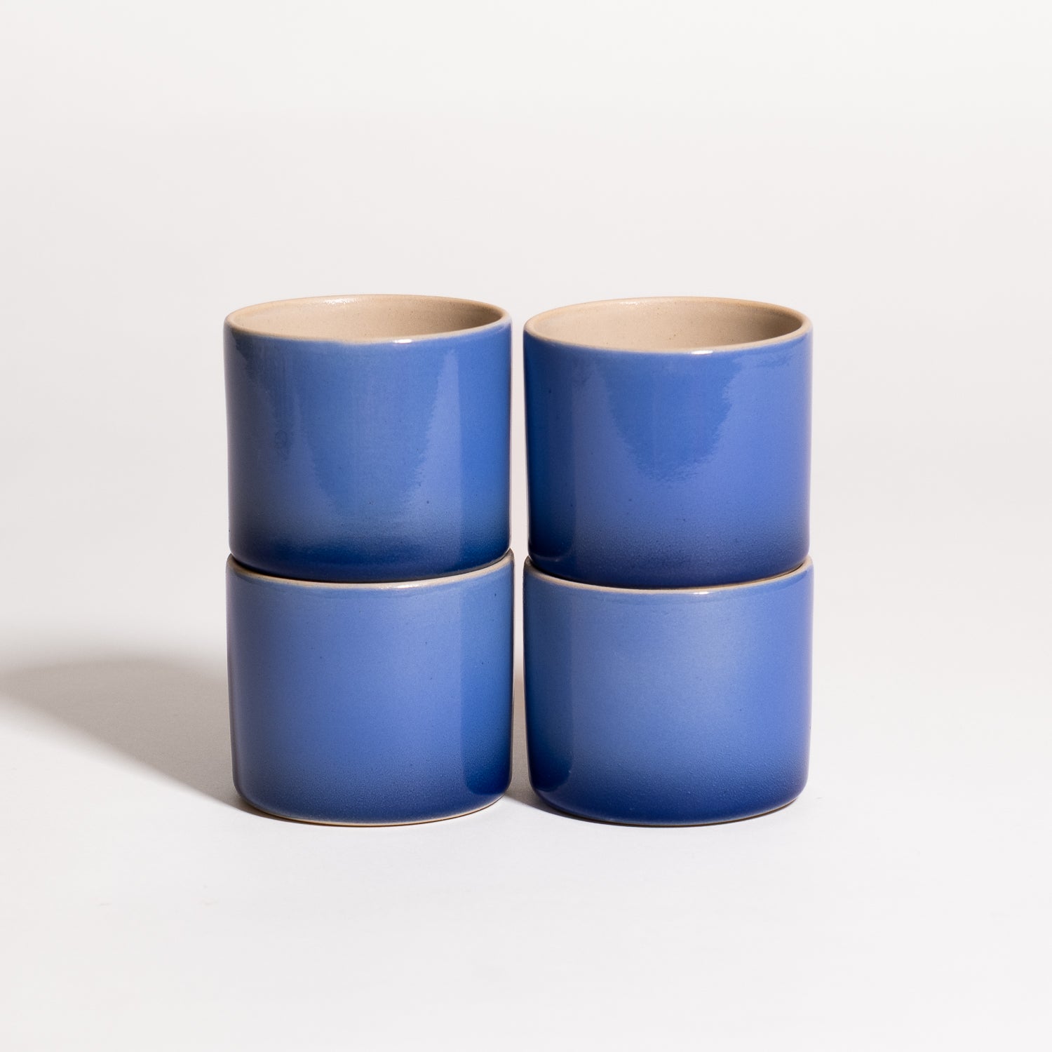 Set of 4 - Coffee Cup - Blue Gradient