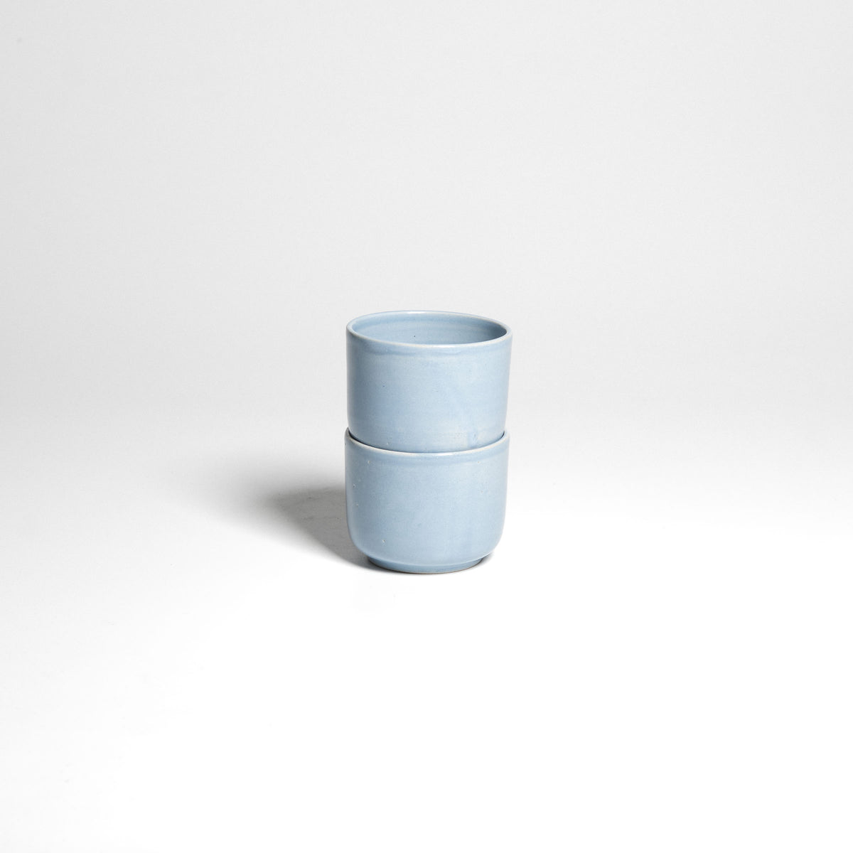 Small blue espresso cup – two cups stacked.