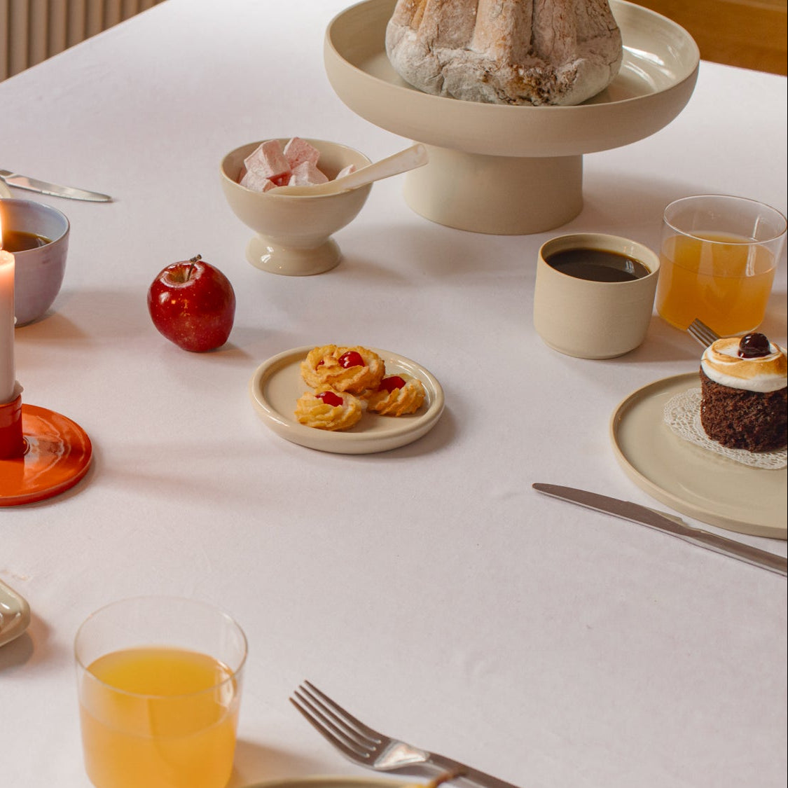 4er Set – Kaffeebecher - Nomi Creme