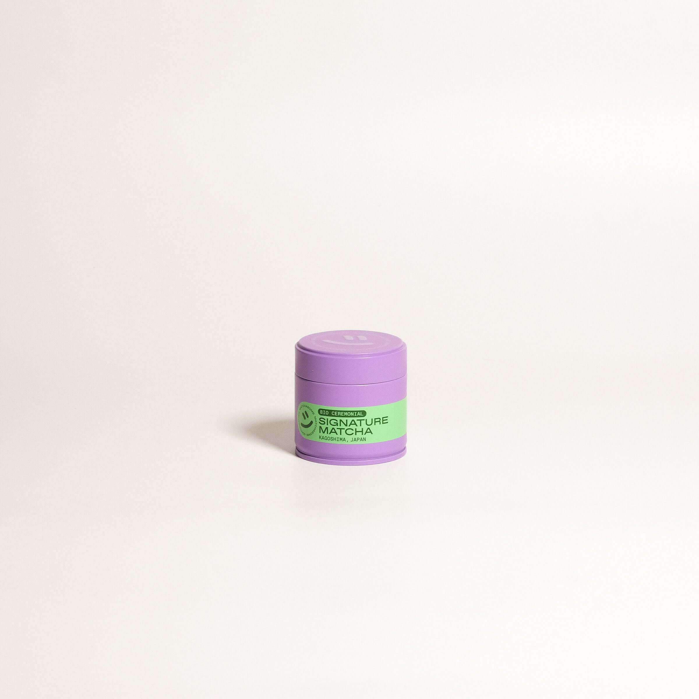 Matcha Set – Classic - Organic Ceremonial Matcha Supreme in a purple container with green label.