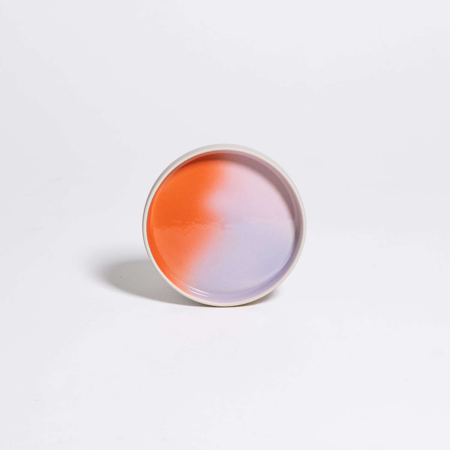 Set of 4 - Saucer - New Dawn in gradient designs from red to lilac, perfect for espresso cups and as decorative trays.