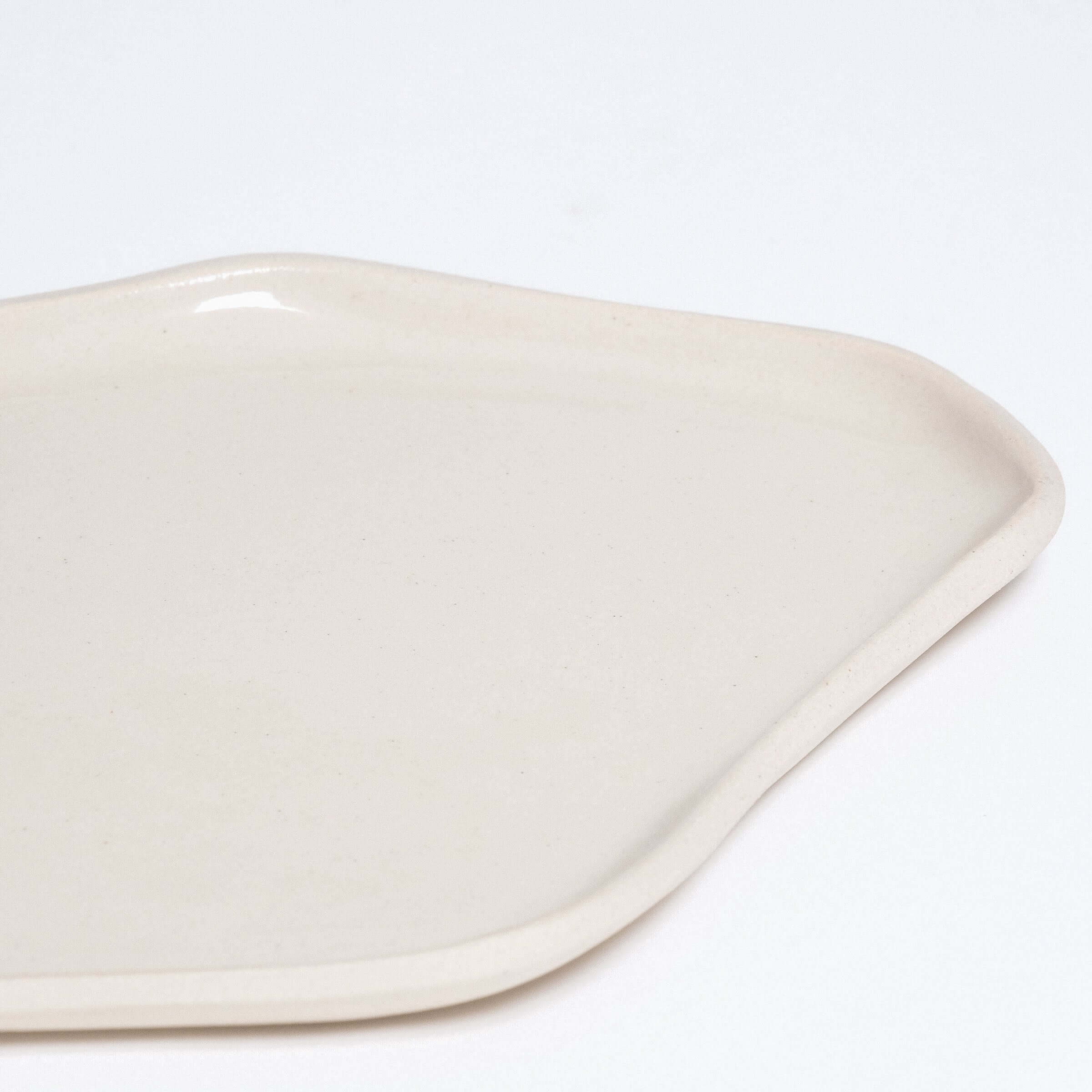 手工制作托盘 - 奶油色