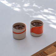 Set of 2 - Coffee Cup - Splash Red