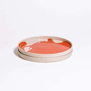Set of 2 - Breakfast Plate - Splash Red
