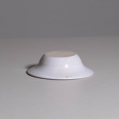 Dinner Bowl – White made from handmade ceramic with a matte white glaze and hand-thrown form.