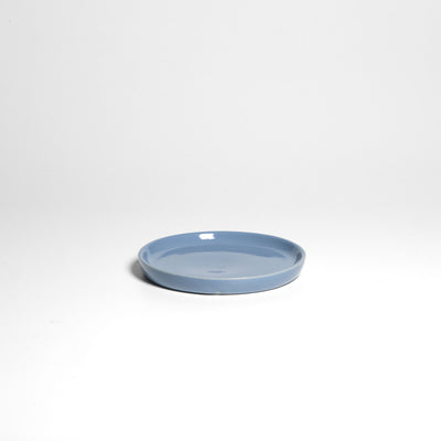 Blaue Untertasse – einzelne Untertasse.
