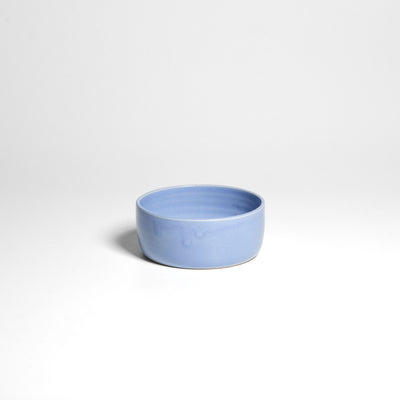Blaue Snackschale – Seitenansicht.