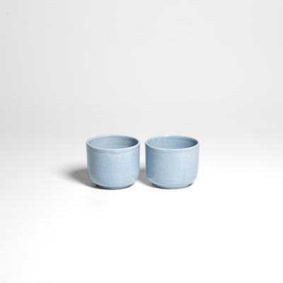 Small blue espresso cup – two cups side by side.
