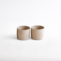 Set of 2 - Coffee Cup - Smiley Creme