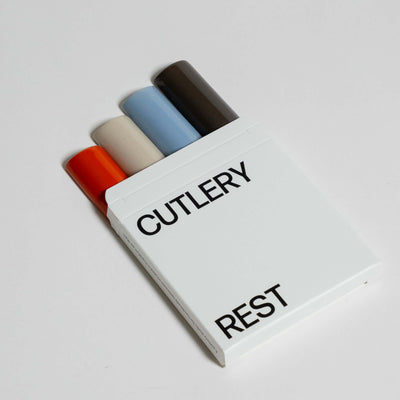 4er Set handgefertigte Besteckablage mehrfarbig, stilvolle Aufbewahrung für Gabeln, Messer und Löffel.