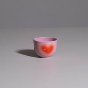 Herz-Kaffeebecher – Yun Pink / Rot – Zweite Wahl