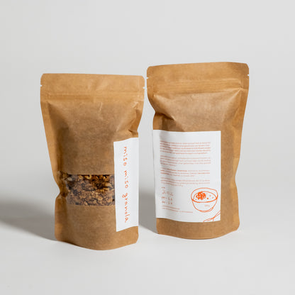 miso 味噌格兰诺拉麦片--咸焦糖和倭瓜味，250 克