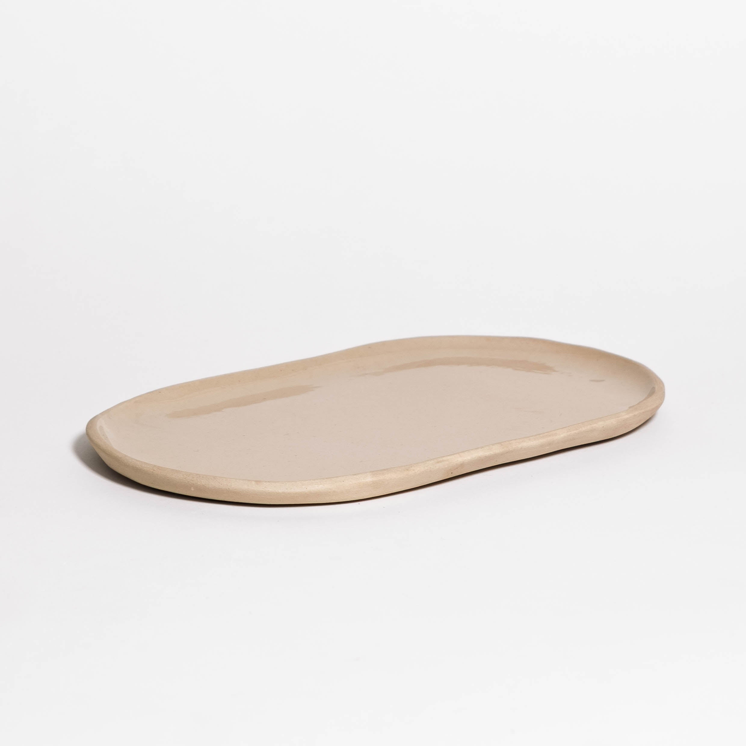 Serving Tray Oval Creme Big