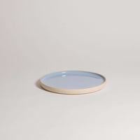 Iceblue breakfast plate set of 4, handcrafted ceramic, unique design, dishwasher and oven safe.