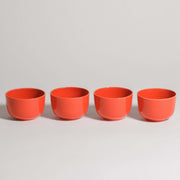Set of 4 – Flat White Cup – Red