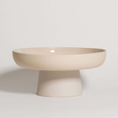 Pedestal Bowl – Aleah aus handgemachter Keramik, graue Steinzeug und lebensmittelechte Glasuren.