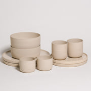Geschirr Set Creme - 10-Teilig