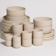 Geschirr Set Creme - 28-Teilig