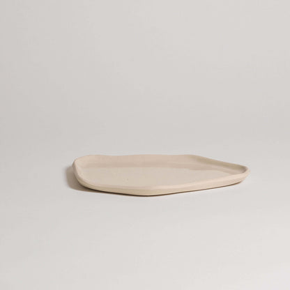 Handgefertigtes Tablett - Creme